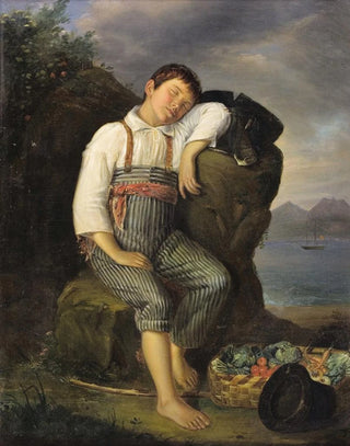 A nap by the roadside - Auguste Alexandre Guillaumot — artwork view