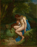 Cyparisse crying over his stag - Auguste Alphonse Gaudar de la Verdine — artwork view