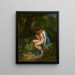 Cyparisse crying over his stag - Auguste Alphonse Gaudar de la Verdine — framed artwork on a wall