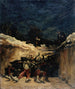 Zouaves dead in a trench - Scene from the 1870 war - Auguste André Lançon — artwork view