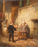 Children playing soldiers - Auguste Bachelin — artwork view