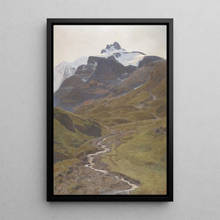 Reproduction of the painting Vue de la Femme Sauvage depuis le Bundalp - Auguste Baud-Bovy