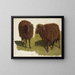 Study of Black Rams - Auguste Bonheur — framed artwork on a wall