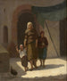Family Orientale Painting with a Bird - Auguste Bouchet — artwork view
