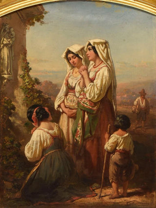 Prayers to the Madonna - Auguste Delacroix — artwork view