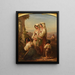 Prayers to the Madonna - Auguste Delacroix — framed artwork on a wall