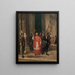 Cardinal Figures Exiting the Vatican Through the Swiss Guard Door After an Audience with the Holy Father - Auguste Dutuit — framed artwork on a wall