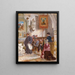 Catechism in a church - Auguste Dutuit — framed artwork on a wall
