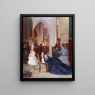 Lâcher - Auguste Dutuit — framed artwork on a wall