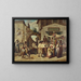 Street vendors in Tivoli - Auguste Dutuit — framed artwork on a wall