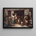 Street scene painting in Italy - Auguste Dutuit — framed artwork on a wall