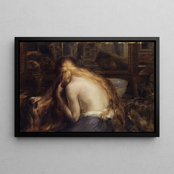 Hymne à la femme - Auguste Léveque — framed artwork on a wall