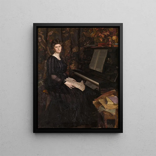 Mademoiselle Stevens - Auguste Léveque — framed artwork on a wall