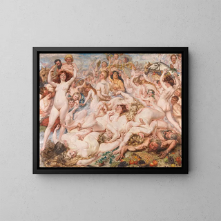 Return of the Harvest - Auguste Léveque — framed artwork on a wall