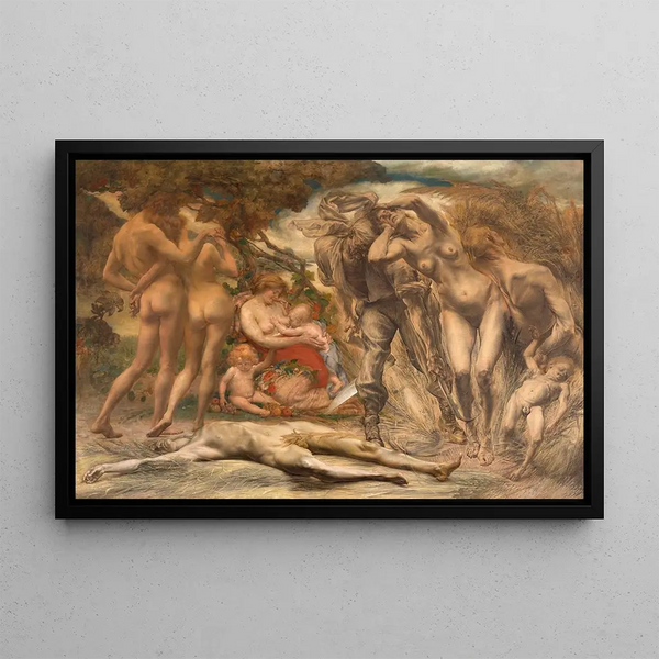 La Moisson - Auguste Léveque — framed artwork on a wall
