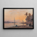 Arabes on the banks of the Nile - Auguste Louis Veillon — framed artwork on a wall