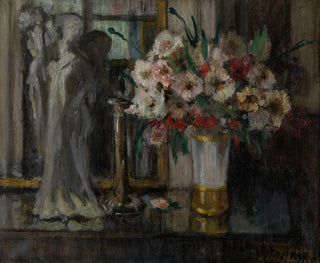 Still life with flowers - Auguste Oleffe — artwork view