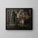 Still life with flowers - Auguste Oleffe — framed artwork on a wall