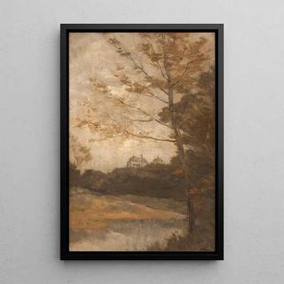 The Montsouris Park - Auguste Pointelin — framed artwork on a wall