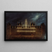 Illumination of the Town Hall for the King's Festival on May 1, 1847 - Auguste Roux — framed artwork on a wall