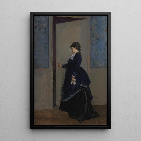 Reproduction of the painting An Elegant Lady - Auguste Toulmouche