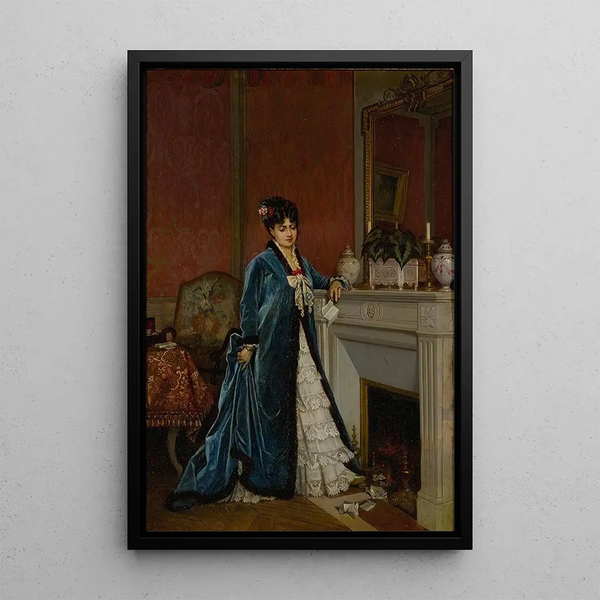 Reproduction of the painting Nouvelles de loin - Auguste Toulmouche