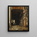 L'entrée d'une cour - Auguste Xavier Leprince — framed artwork on a wall