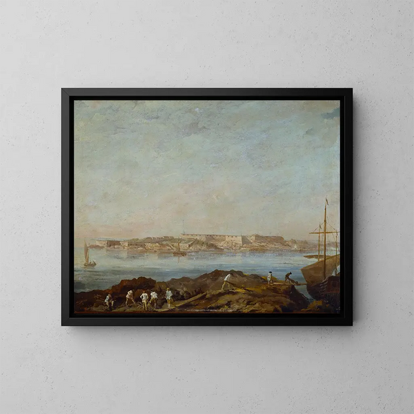 View of Sveaborg - Augustin Ehrensvärd — framed artwork on a wall