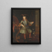 Portrait of Louis XV of France as a child - Augustin Oudart Justinat — framed artwork on a wall