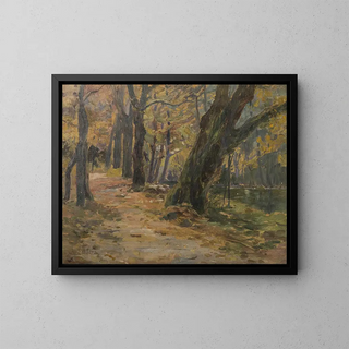 in the park - Augustin Satra — framed artwork on a wall