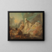 Laban searching for his stolen gods - Augustin de Saint-Aubin — framed artwork on a wall