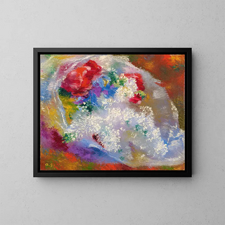 Lilac Painting - Augusto Giacometti — framed artwork on a wall