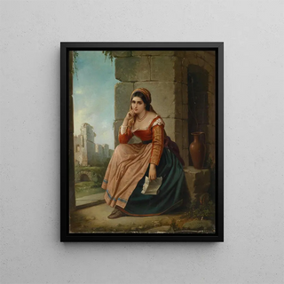 La lettre - Augusto Tominz — framed artwork on a wall