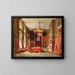 Study for the drawing room of Saint-James in the Microcosm of London - Augustus Charles Pugin — framed artwork on a wall