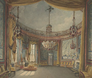 The Brighton Pavilion Hall - Augustus Charles Pugin — artwork view