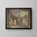 The Brighton Pavilion Hall - Augustus Charles Pugin — framed artwork on a wall