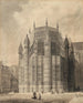 L'extérieur de la chapelle Henri VII de l'abbaye de Westminster - Augustus Charles Pugin — artwork view
