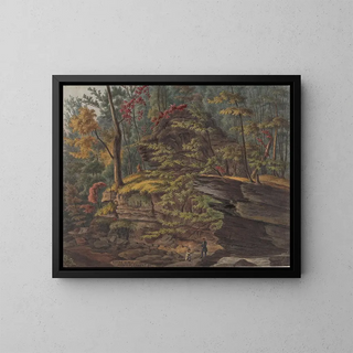 Ravin dans le New Jersey au-dessus de Point Pleasant - Augustus Kollner — framed artwork on a wall