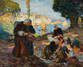 Coastal Scene Painting - Augustus Koopman — artwork view