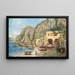 La Plage à Capri - Augustus Tulk — framed artwork on a wall