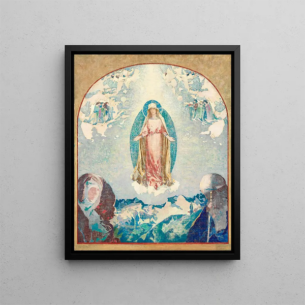 Rose mystique - Augustus Vincent Tack — framed artwork on a wall