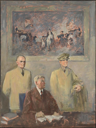 The Supreme Command, left panel - Augustus Vincent Tack — artwork view