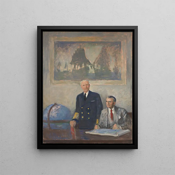 The Supreme Command, right panel - Augustus Vincent Tack — framed artwork on a wall