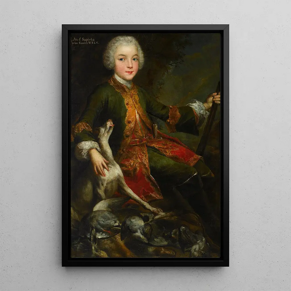 Portrait of Józef Sapieha - Augustyn Mirys — framed artwork on a wall