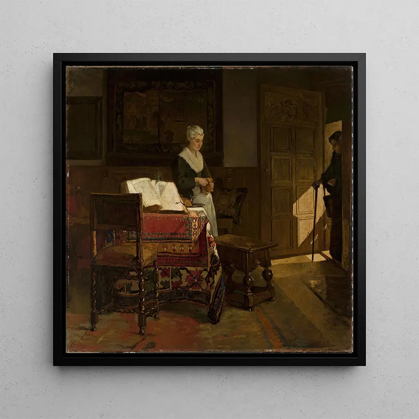 Aumônes - Christoffel Bisschop — framed artwork on a wall