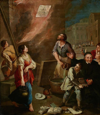 The miracle of the Madonna of Fire - Aureliano Milani — artwork view