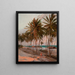 Beach in Fortaleza - Aurélio de Figueiredo — framed artwork on a wall