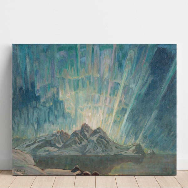 Reproduction of the painting Northern Lights Painting, Study of Northern Norway #2 - Anna Boberg