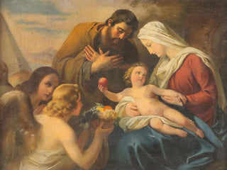the Adoration of the Holy Family - Austrian School — artwork view