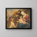 the Adoration of the Holy Family - Austrian School — framed artwork on a wall
